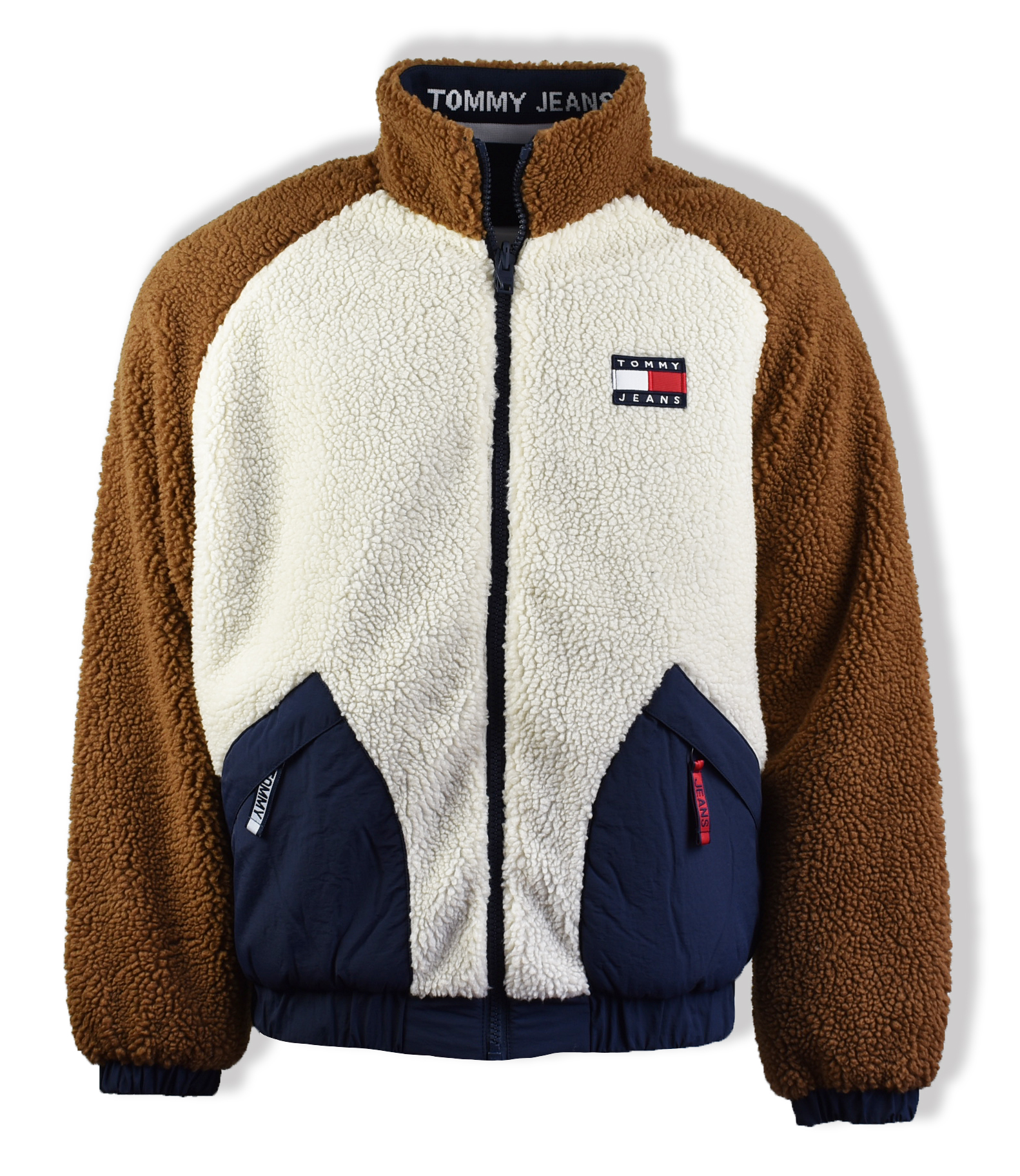 Fighter Ørken arrangere Trouva: Tommy Jeans Reversible Fleece Jacket (Light Silt/Multicolour)