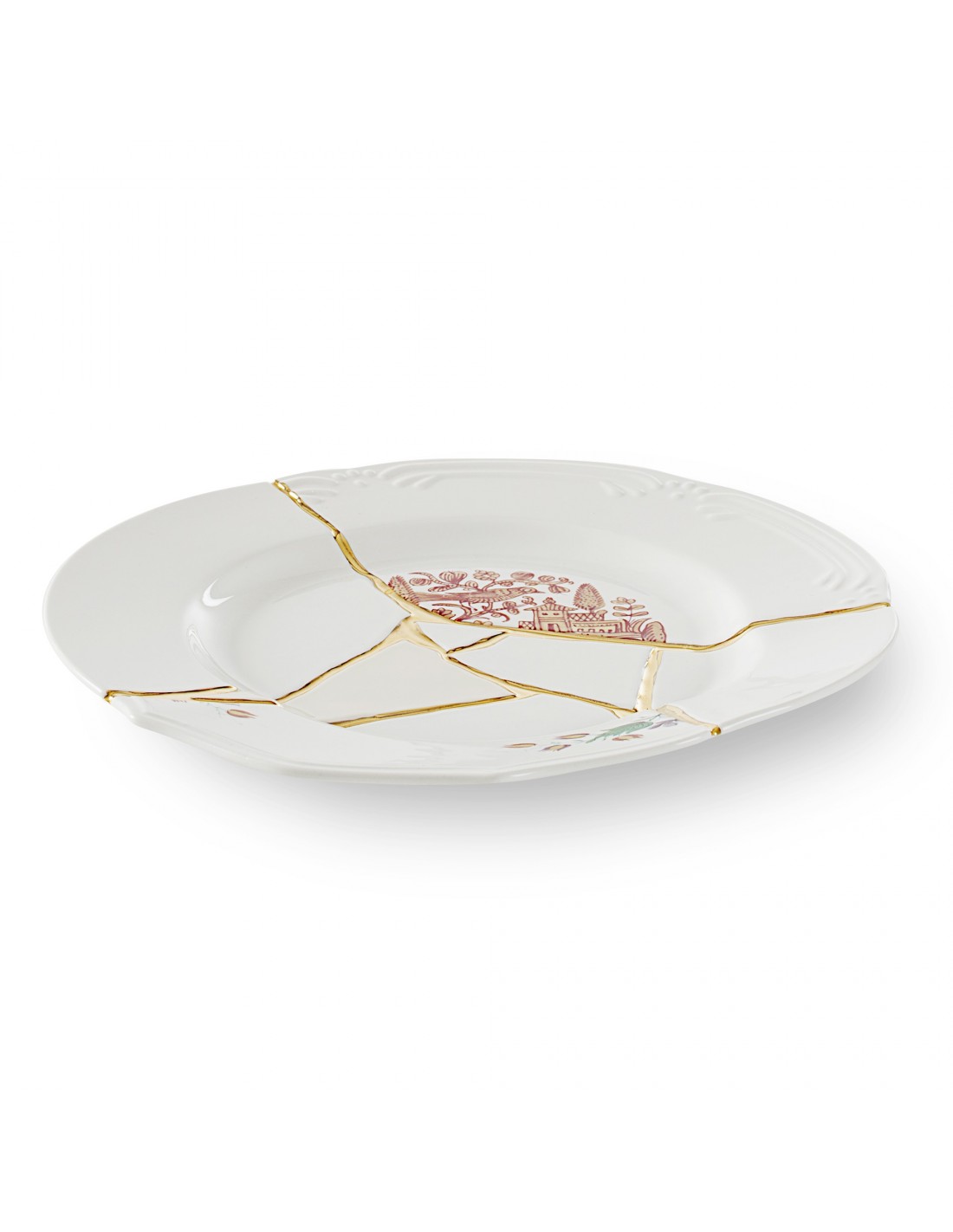 VASSOIO SELETTI IN PORCELLANA KINTSUGI ART 0655