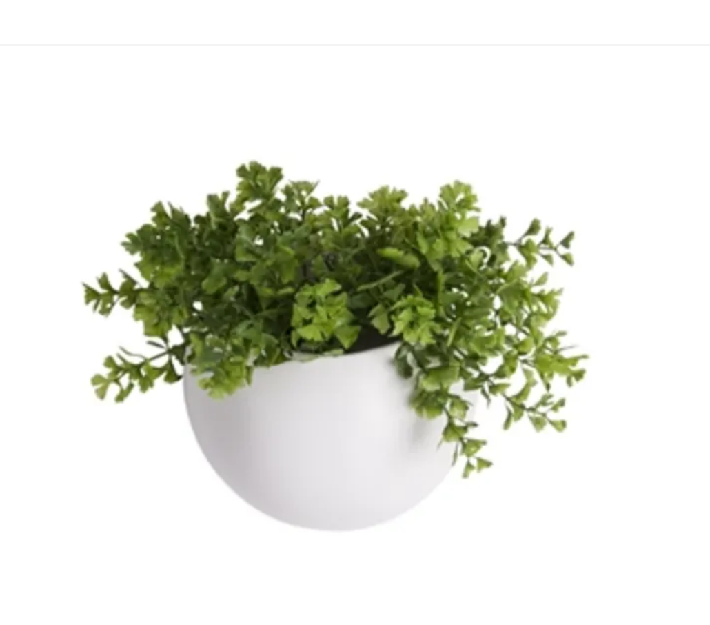 present-time-globe-ceramic-wall-planter-white-1