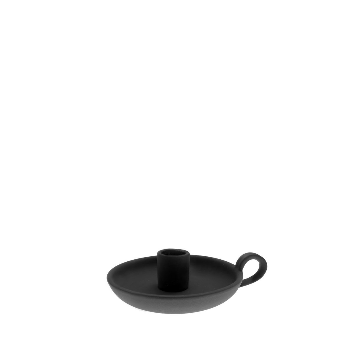 Storefactory Dark Grey Ceramic Candlestick