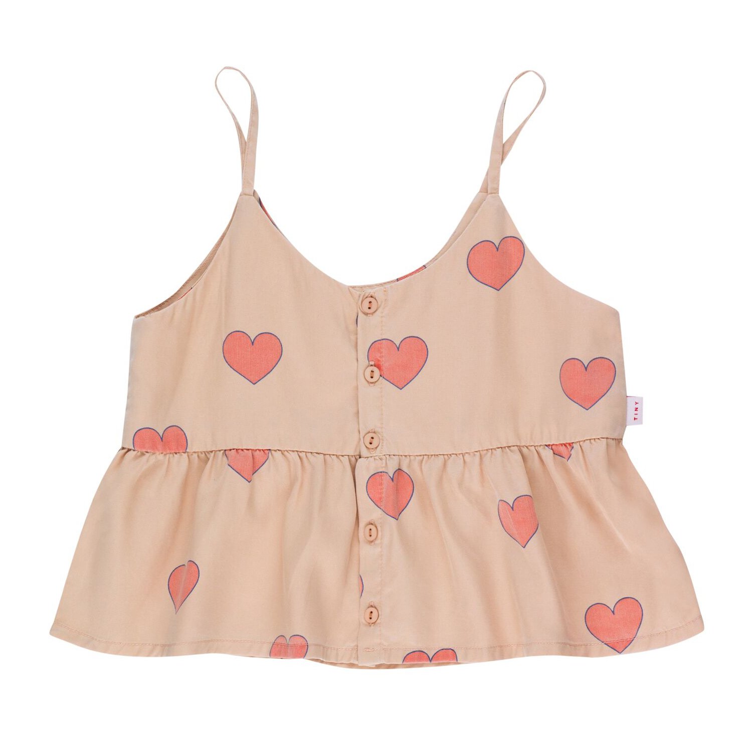 Light Nude Tiny Cottons Hearts Blouse