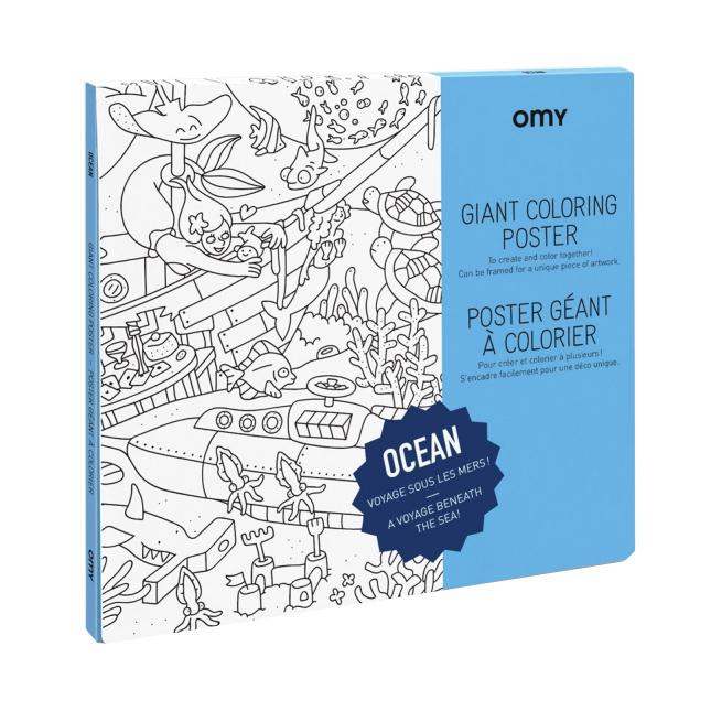 OMY OMY Ocean Giant Colouring Poster