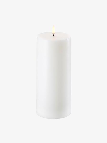 UYUNI LIGHTING Led Pillar Candle 10 X 20 Nordic White