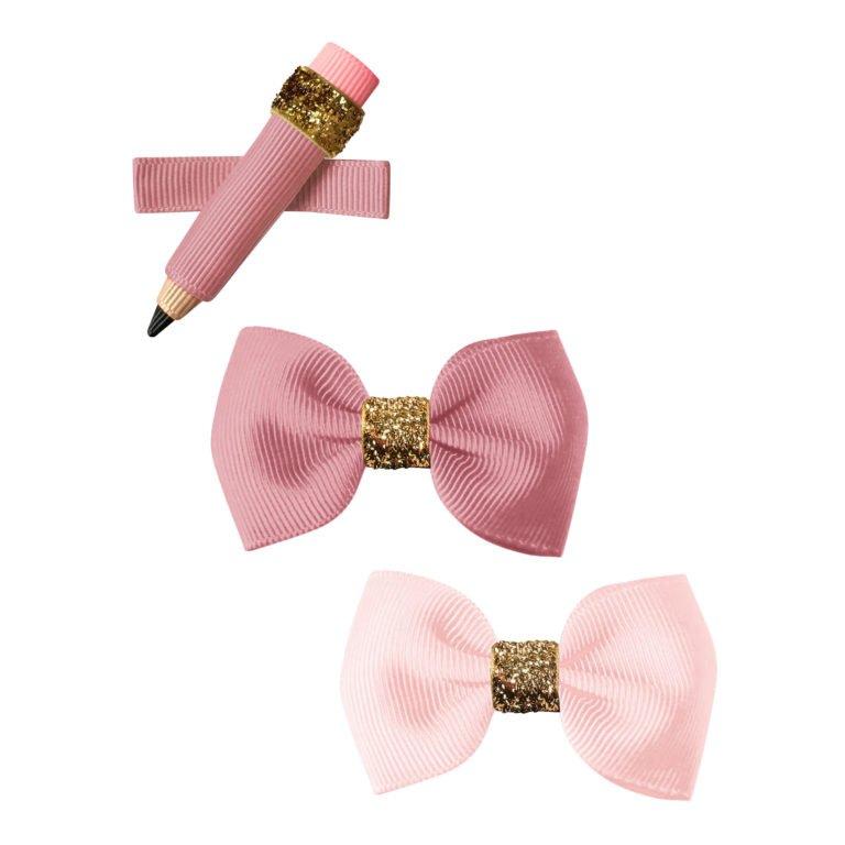 Hop Like a Bunny Milledeux Pencil Hairclips Pink