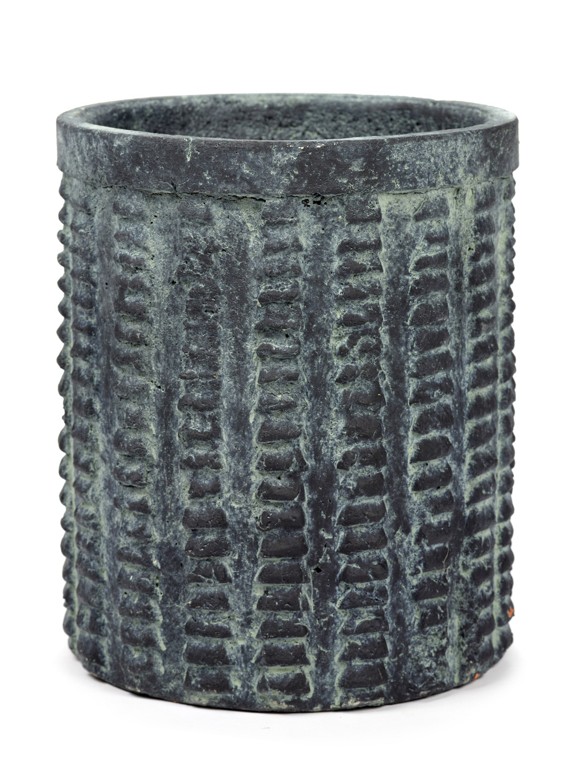 Ceramic Black Brick Pot - Large