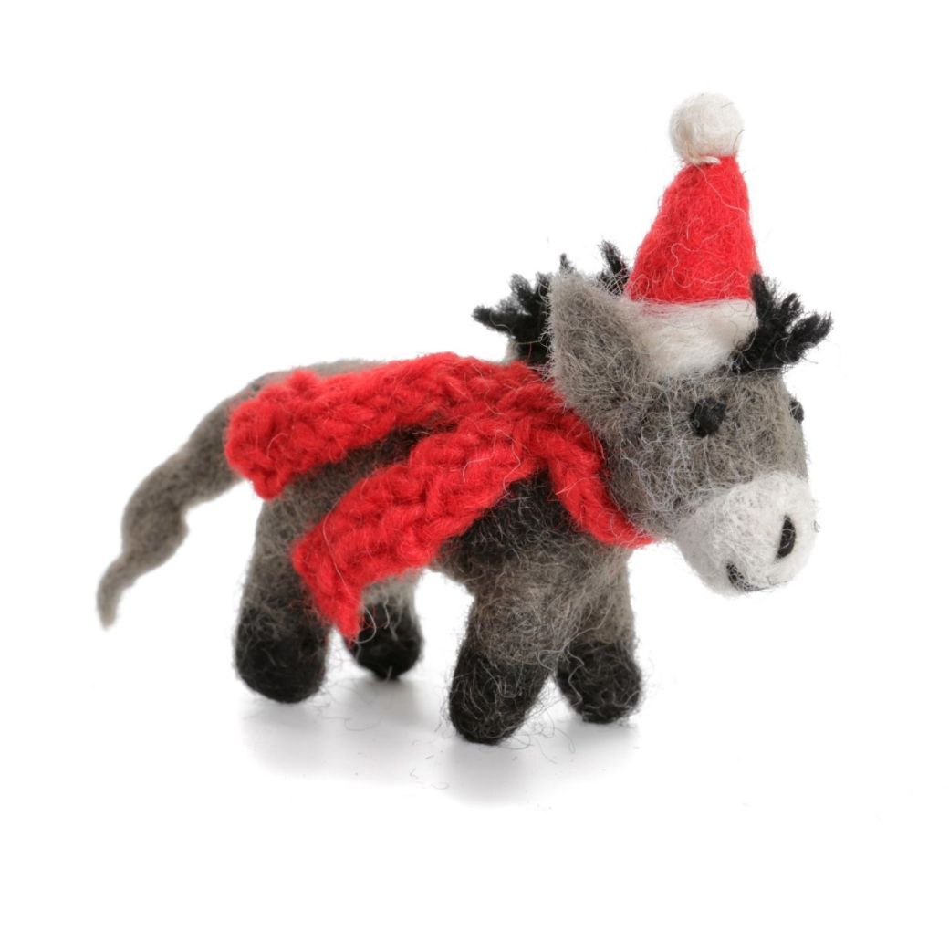 Amica Donkey with Hat Decoration