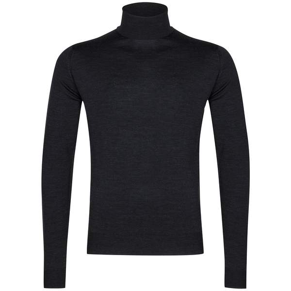 Black Cherwell Rollneck Pullover Hepburn Smoke