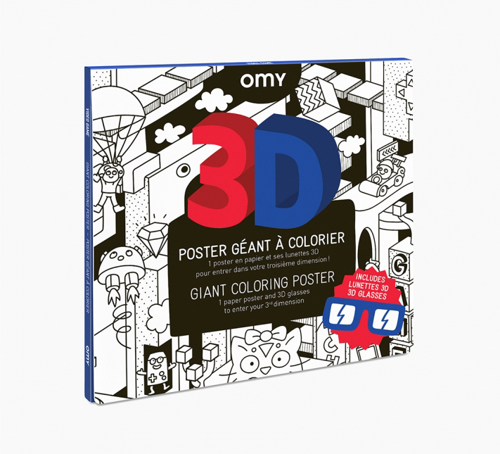 OMY 3D Coloring Poster - Video Games