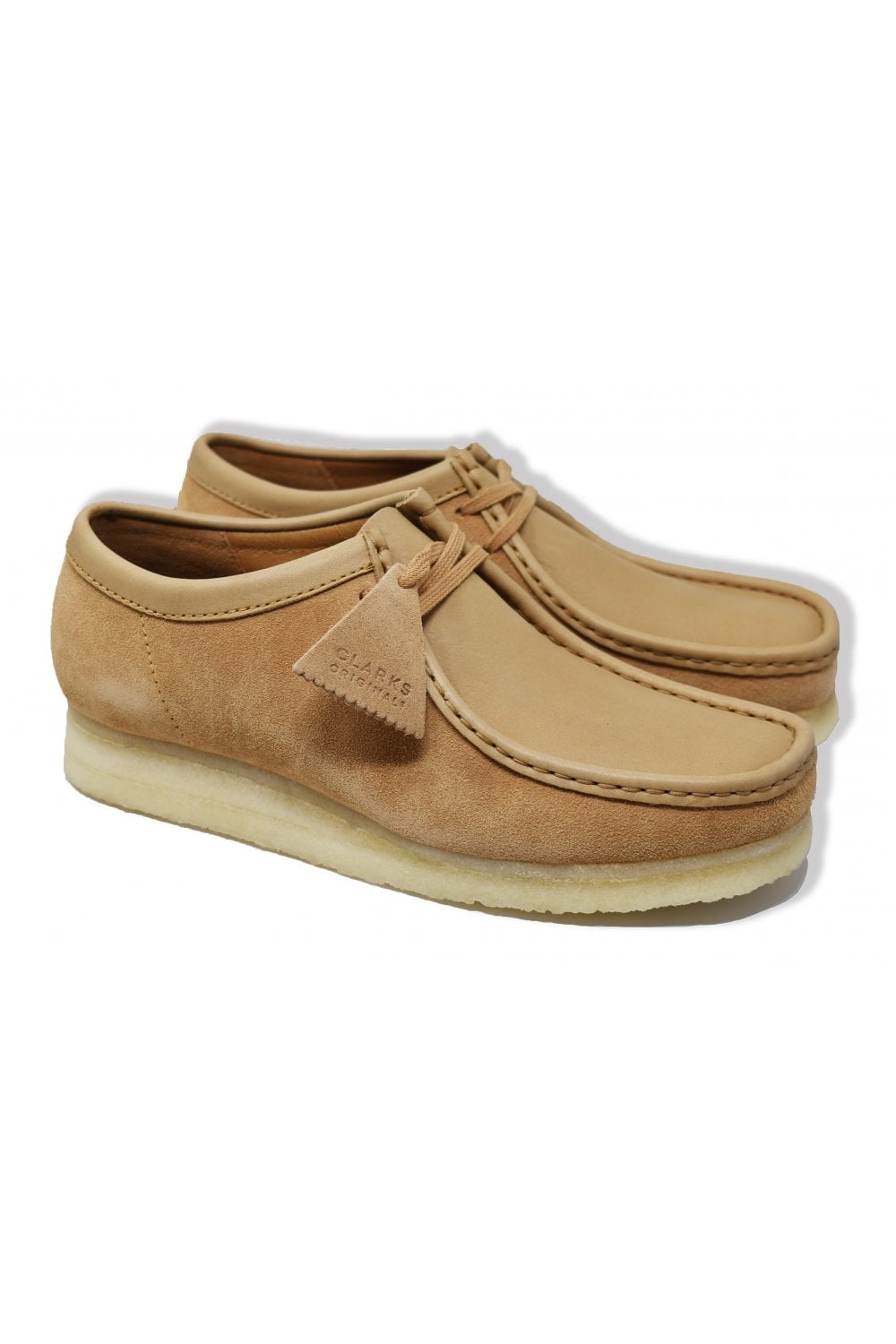 clarks wallabee light tan combi