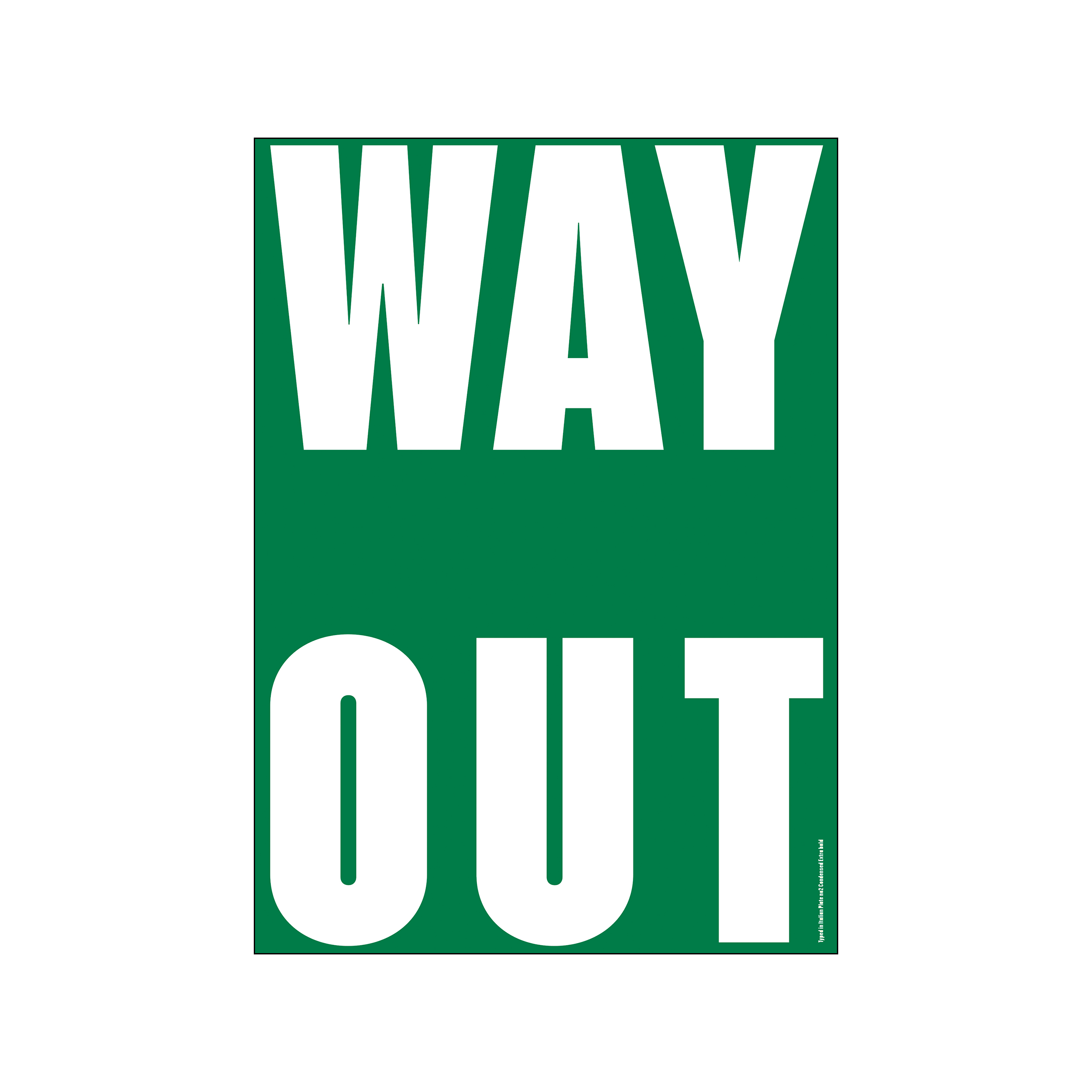 PLTY Get It Out - WAY OUT Poster - 70x100 cm