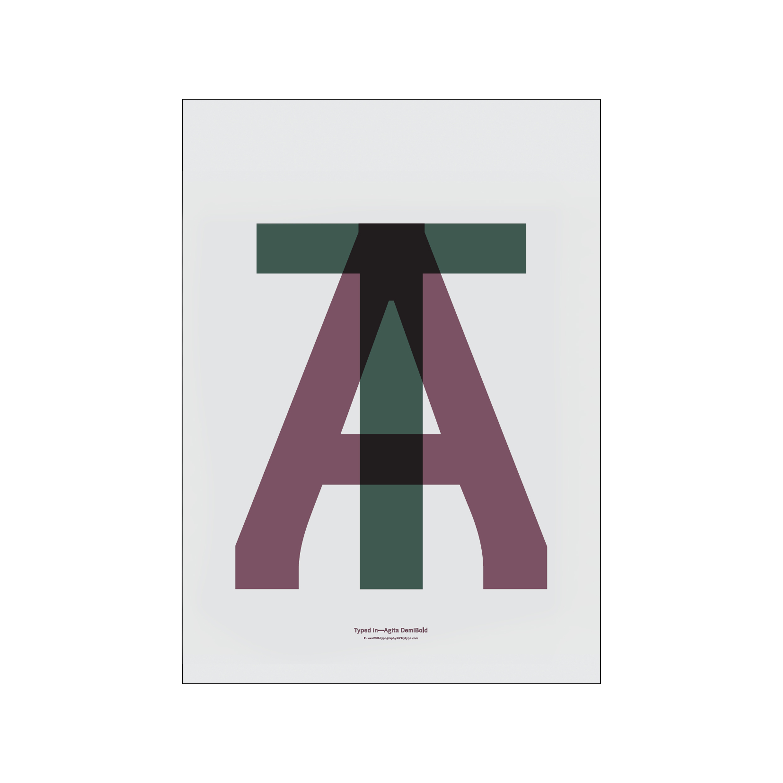 PLTY ILWT - AT Poster - In Love With Typography - 70x100 cm