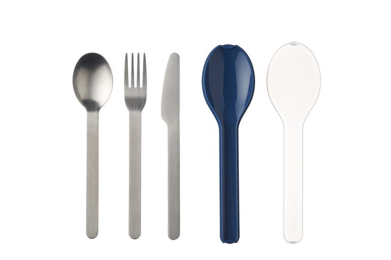 Mepal Nordic Denim 3 Piece Ellipse Cutlery Set