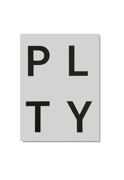 PLTY Pale Grey Notepad
