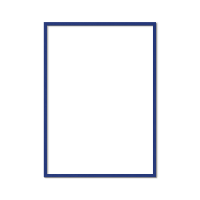 PLTY 40 cm x 50 cm Blue Wood Frame