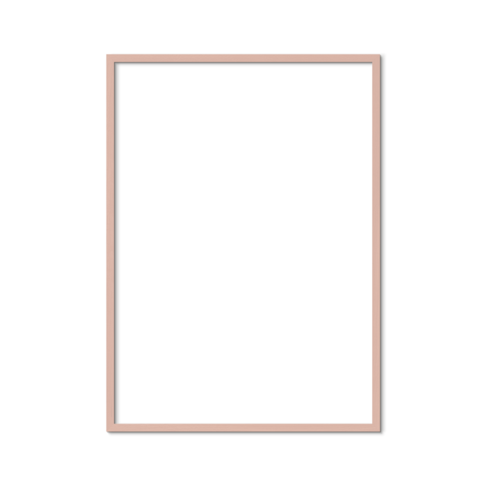 PLTY A2 Pink Wood Wood Frame