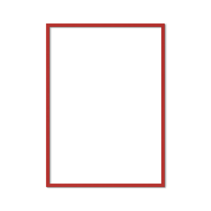 PLTY 40 cm x 50 cm Red Wood Frame