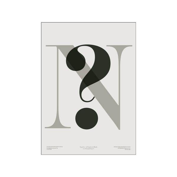PLTY  50x70 cm - In Love with Typography - N? Poster 