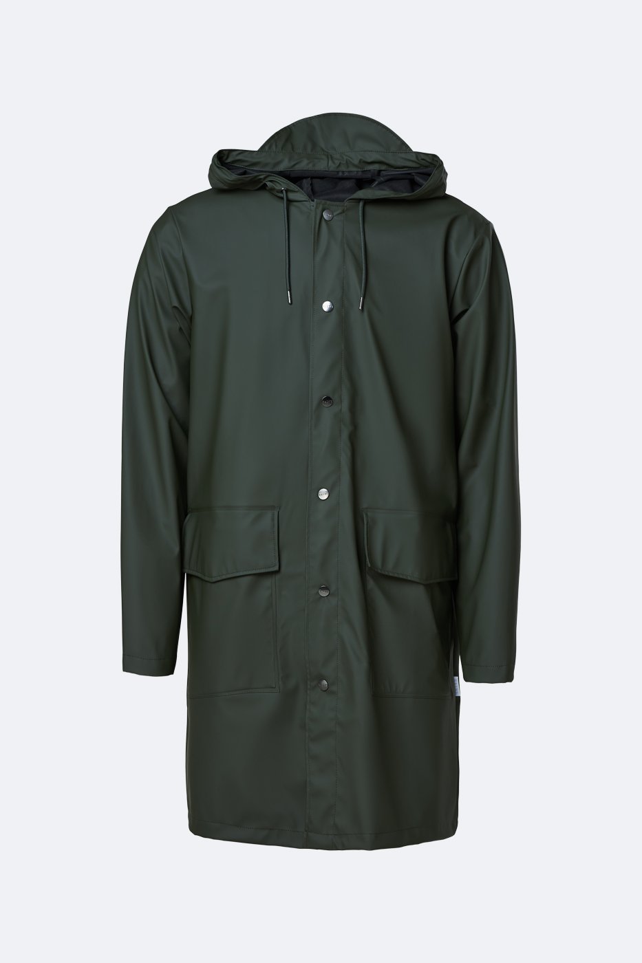 Rains Green 1831 Unisex Hooded Coat