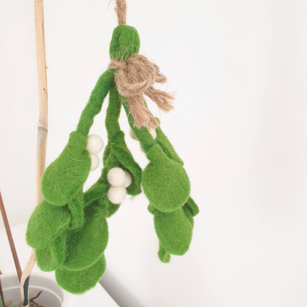 Trouva: Felt Mistletoe Sprig Hanging Decoration