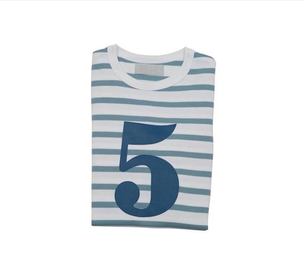 Breton Striped Number 5 T Shirt