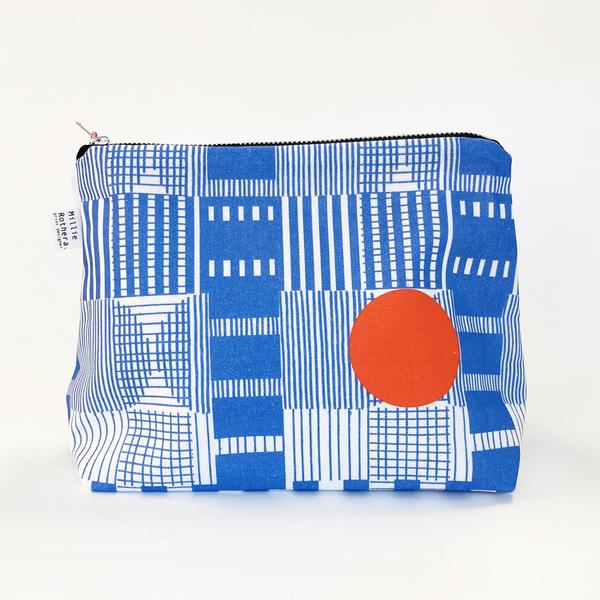 Millie Rothera Flat Base Pouch In Levels Print