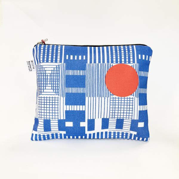 Millie Rothera Flat Pouch In Levels Print