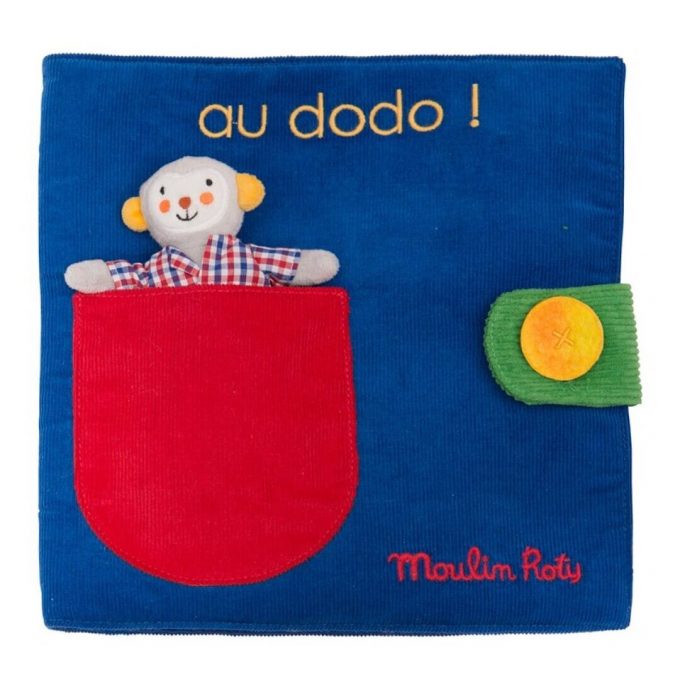 Moulin Roty Large Textile My Day Popipop Activity Book