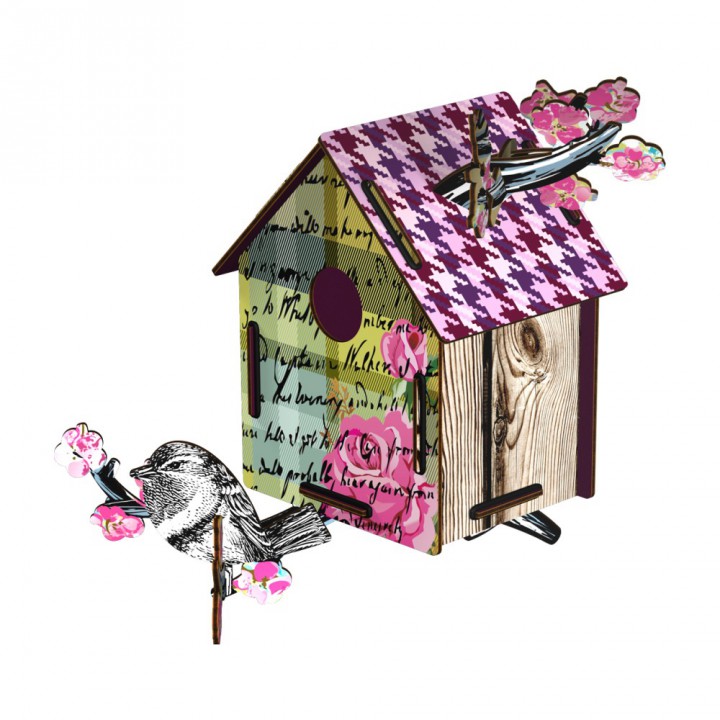 Miho Unexpected Things Romantic Resort Birdhouse for Wall Decoration
