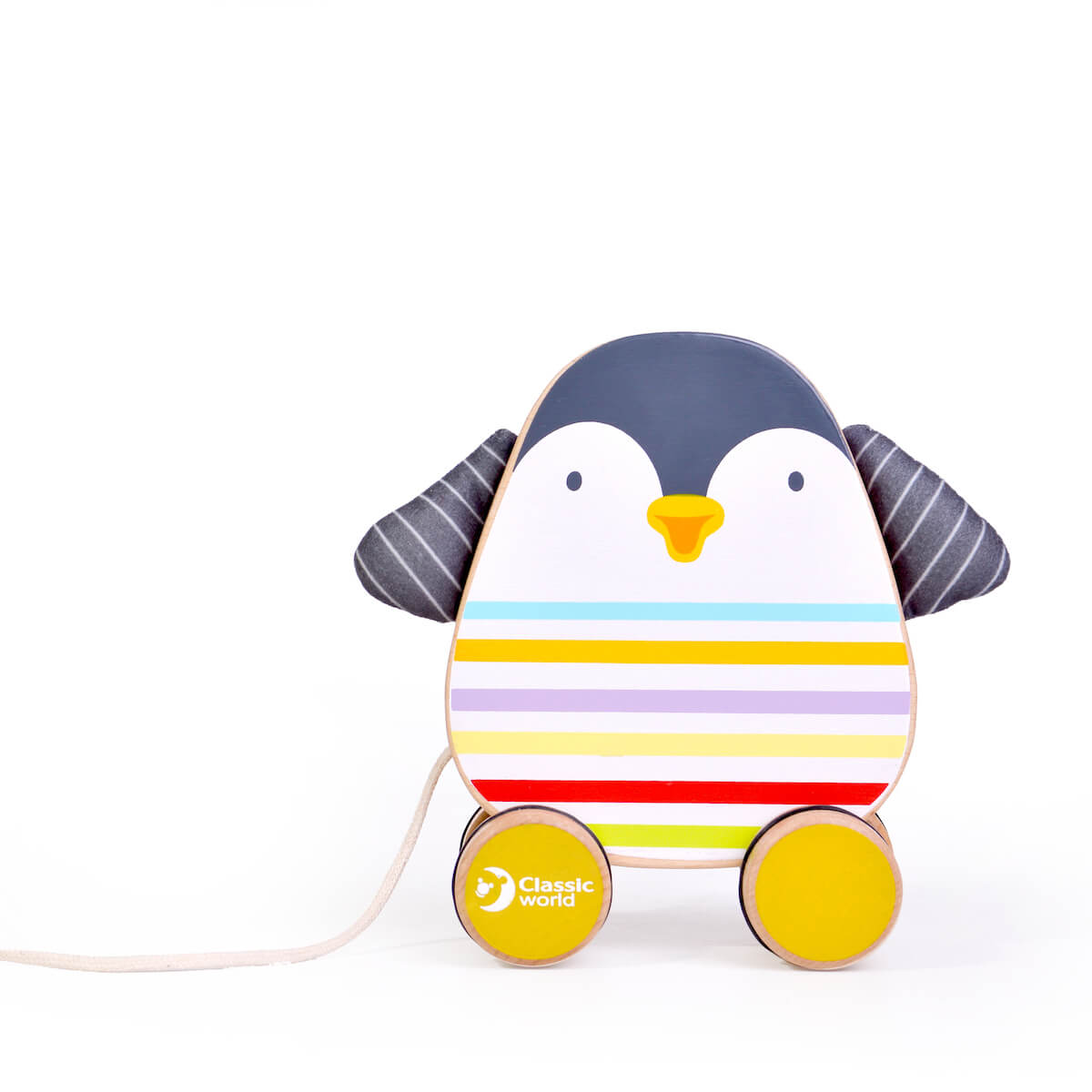 Classic World Wooden Penguin Toy to Drag