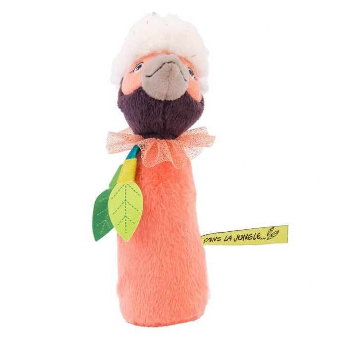 Moulin Roty Jungle Pigeon Bird Horn Rattle Toy