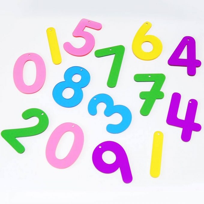 TickiT 14 Pieces 0-10 Acrylic Numbers