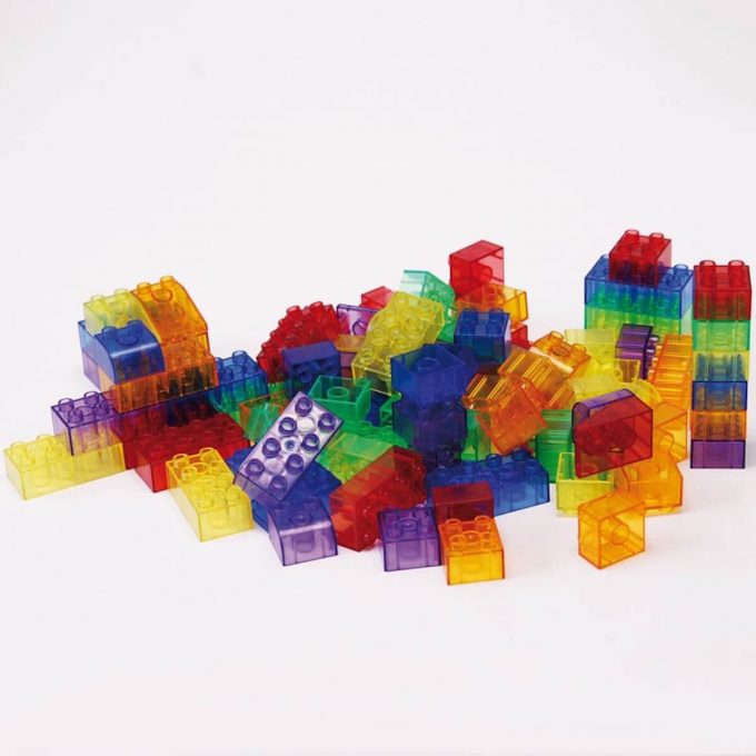 TickiT 90 Pieces Translucent Color Blocks