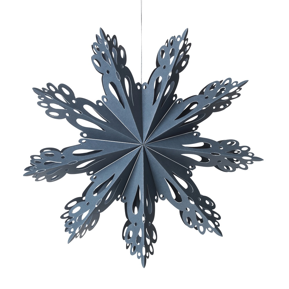 Broste Copenhagen  Paper Snowflake Decoration Grey Extra Large