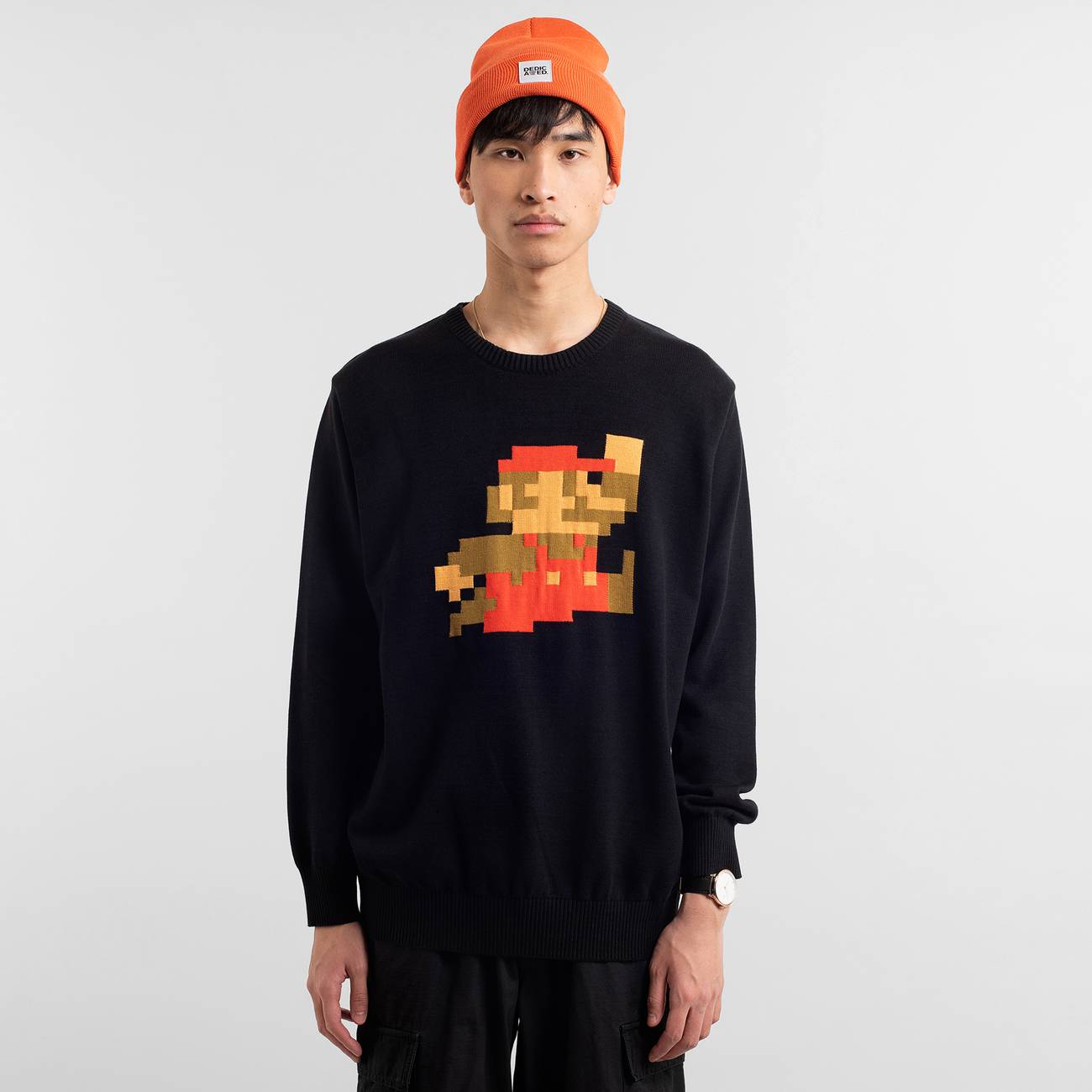 dedicated Black Mora Super Mario Sweater