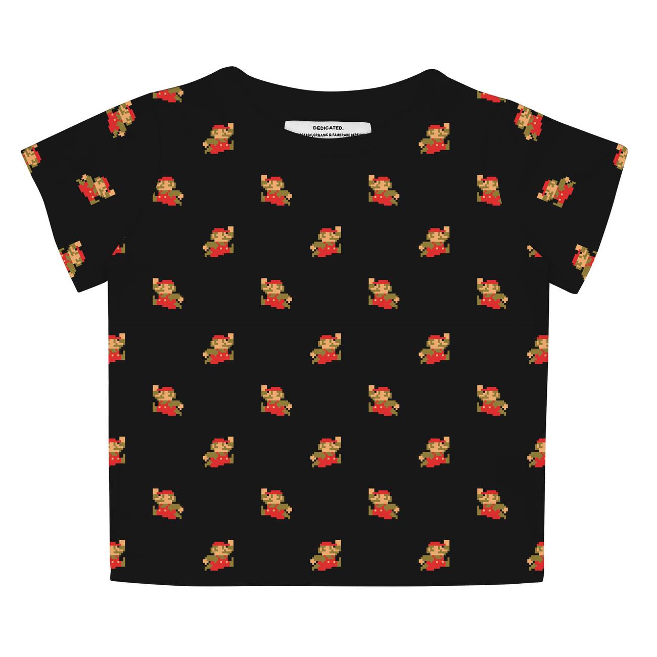 dedicated Black Hamra Super Mario Parttern T Shirt