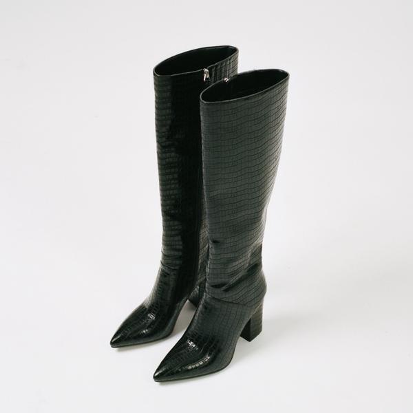 Collection & Co Carina Boot Black Croc