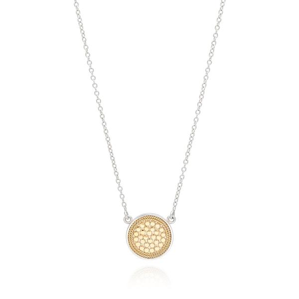 Anna Beck Dotted Disc Necklace Gold