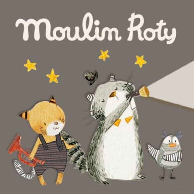 Moulin Roty 3 Mustaches Tales Story Projector Flashlight
