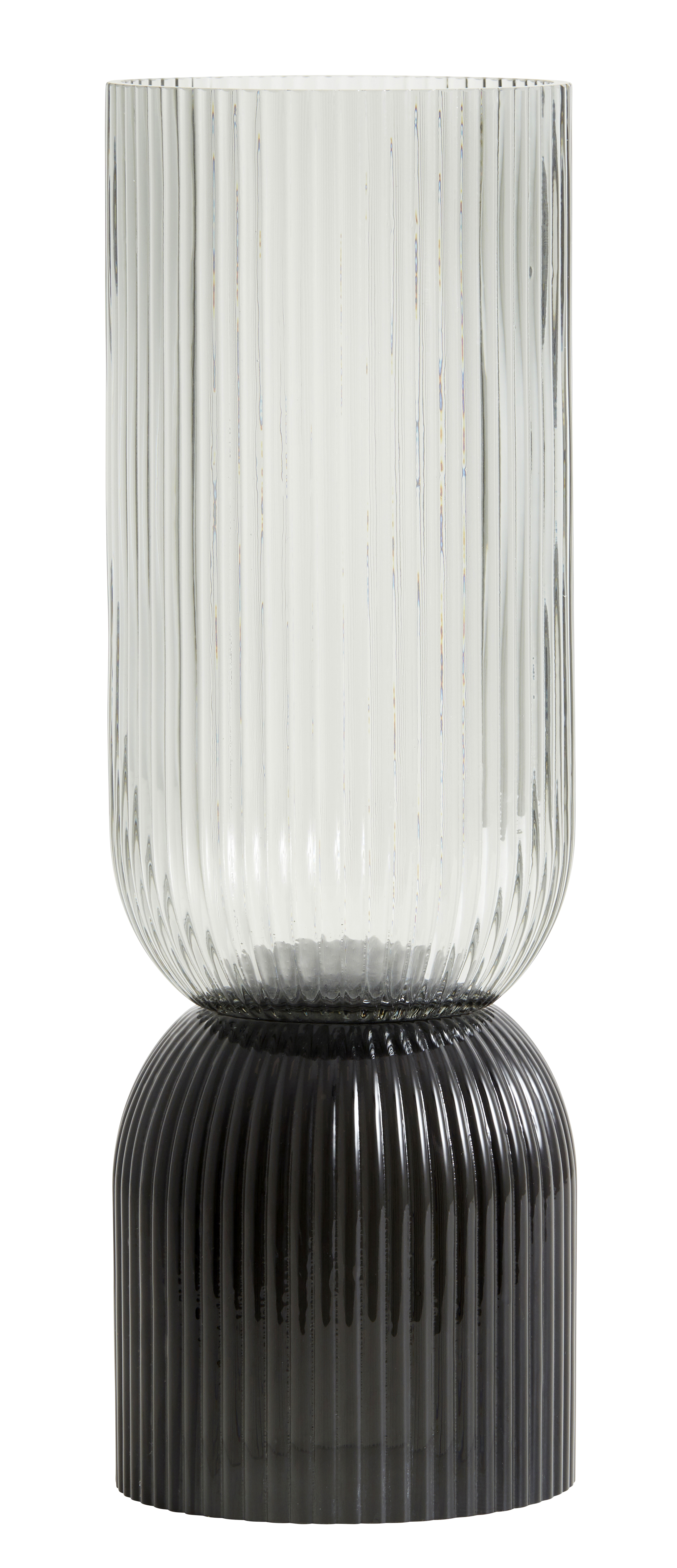 Nordal Riva Vase/Candleholder Tall Black/Grey