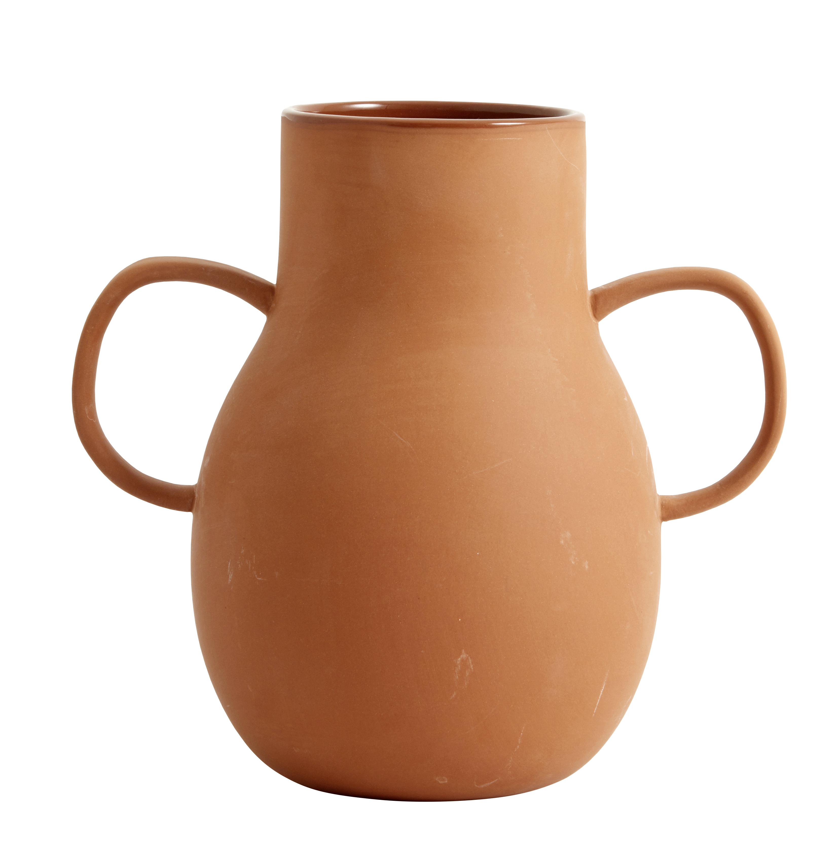 Nordal Small Terracota Two Handles Promise Clay Vase