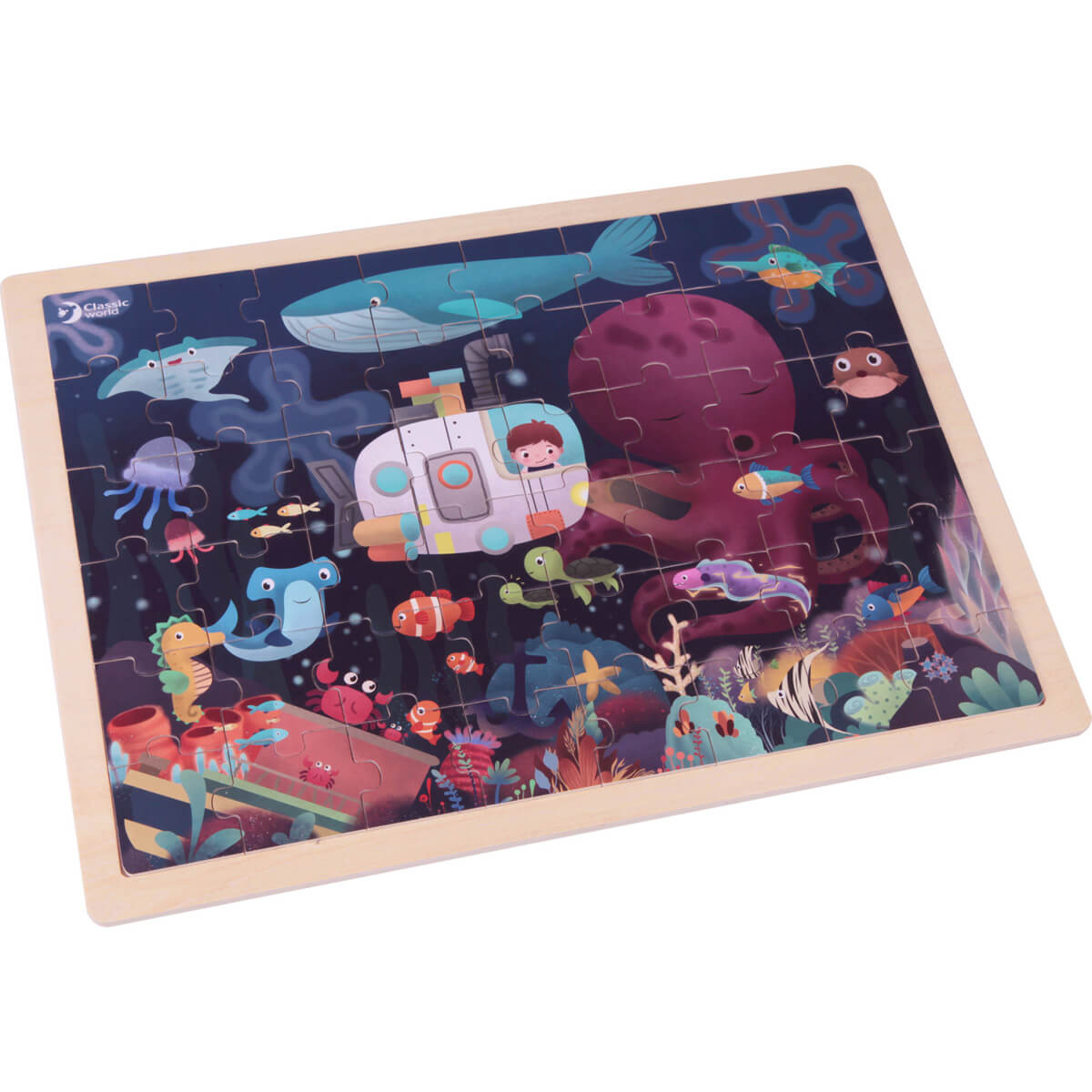 Classic World 49 Pieces Ocean Wooden Puzzle