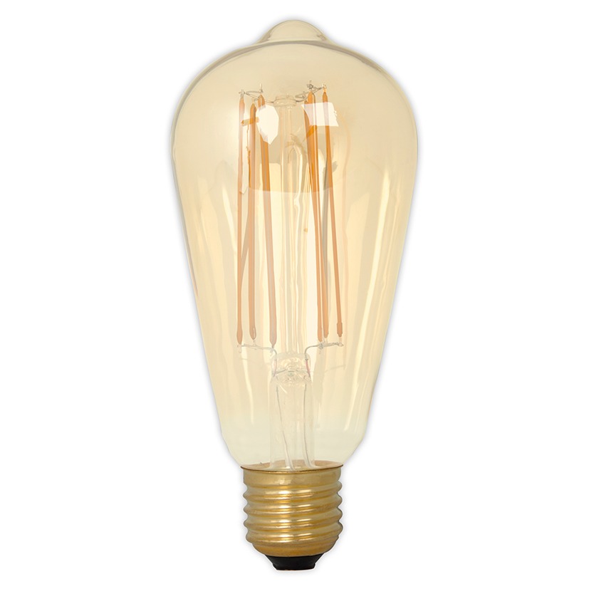 E27 LED Filament Rustic Shape Bulb Gold