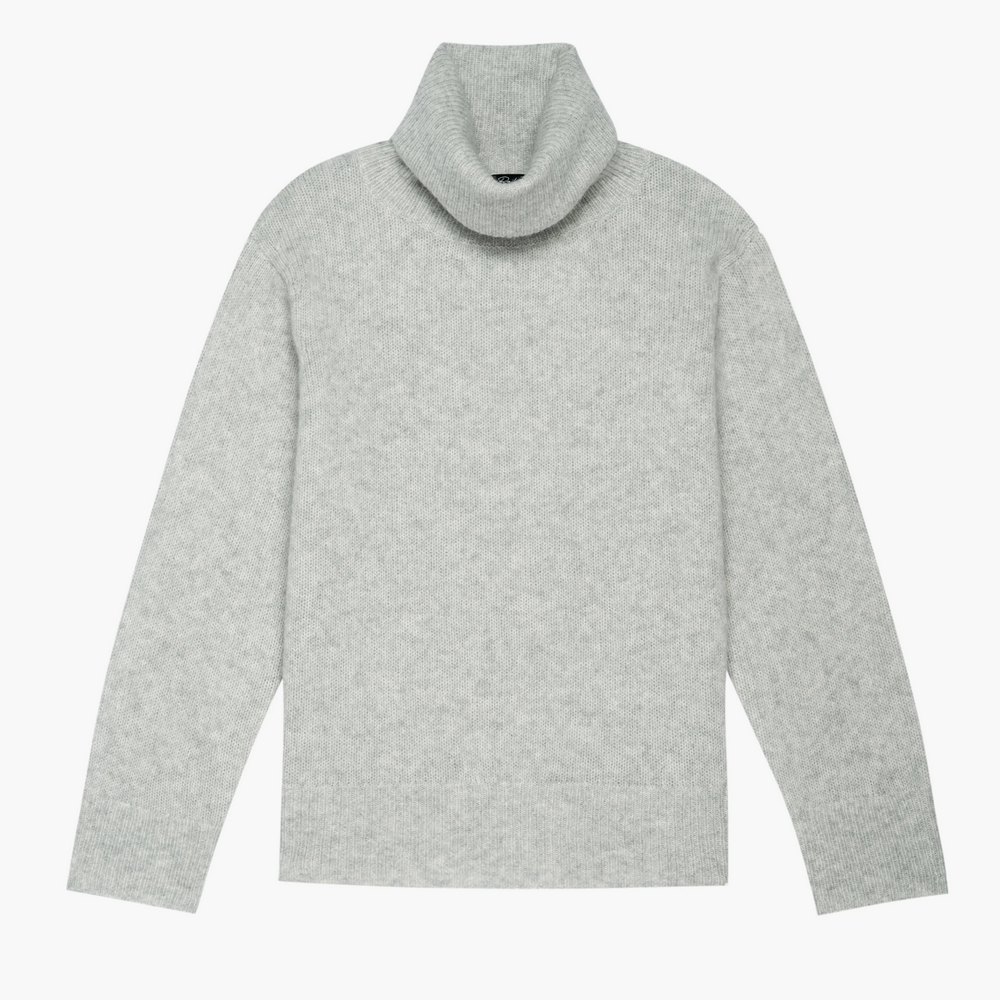 Rails Imogen Cashmere and Silk Turtleneck Sweater - Mist