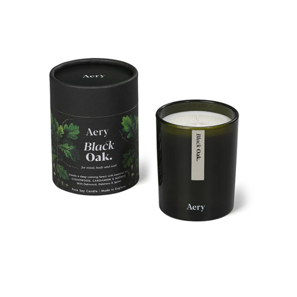 Aery Black Oak Botanical Candle