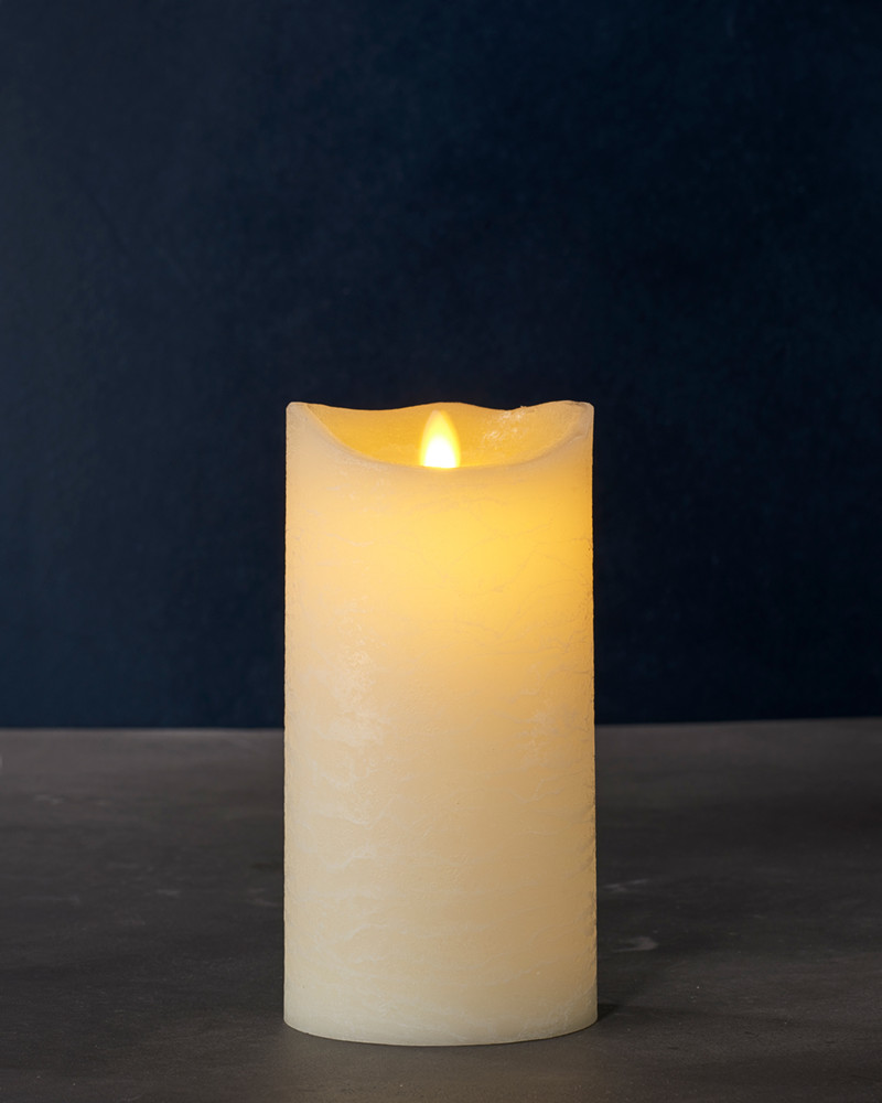 20cm Almond Sara LED Candle