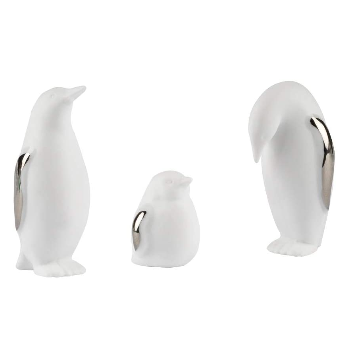 Räder Small Penguin Figurines (set of 3) - Silver