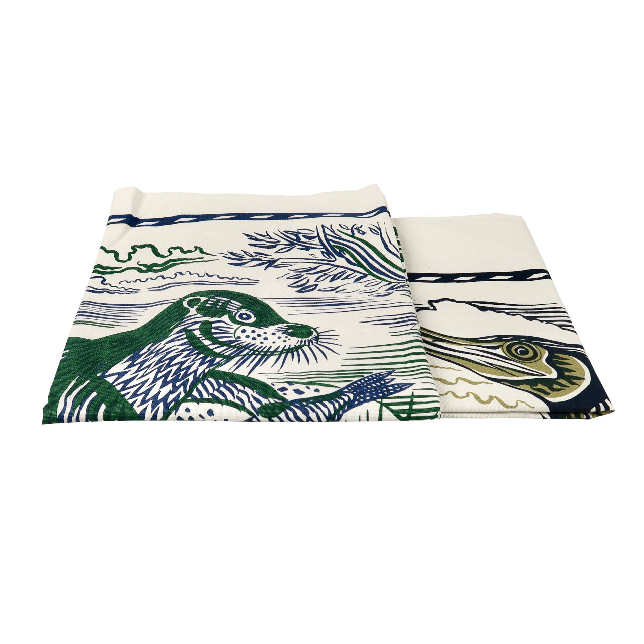 Richard Bawden Set of 2 Tea Towels - Otter & Cormorant