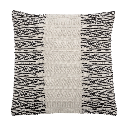Bloomingville Cushion L60x W60cm with Black and Beige Print