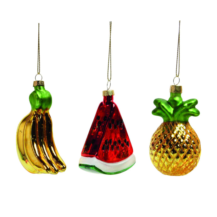 &klevering Fruit Ornament - Set of 3
