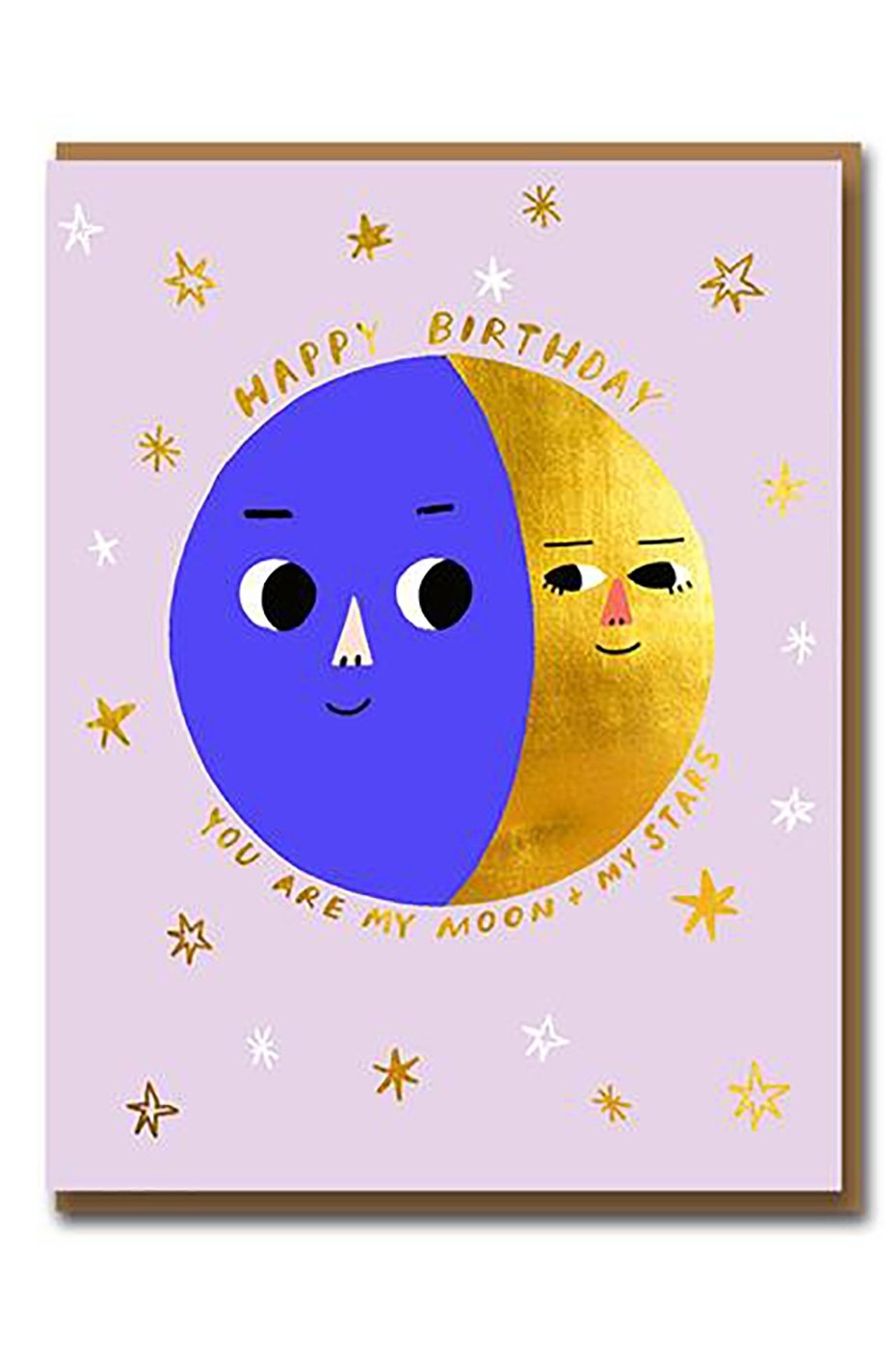 1973 Happy Birthday You Are My Moon My Stars Moonphase Card